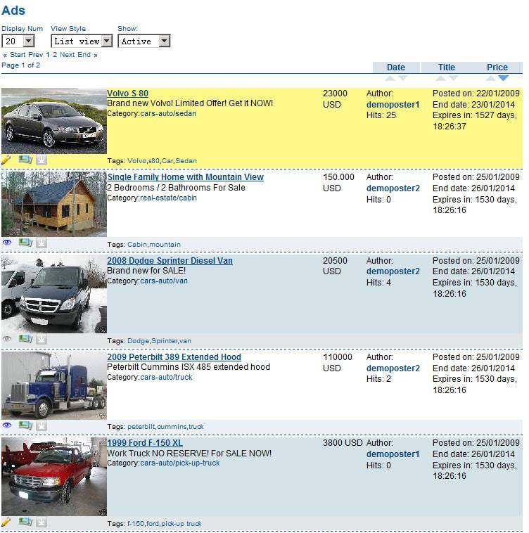 信息单列显示-由外贸网站建设|B2C购物网站建设|Joomla/Magento实施专家新龙提供