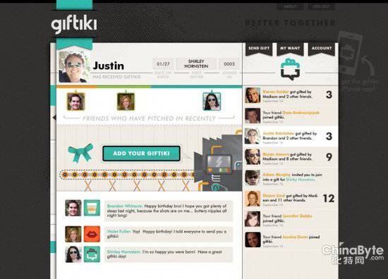 Giftiki：让Facebook朋友们凑份子送礼物