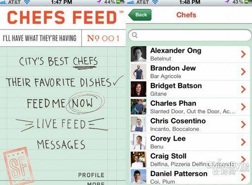 Chefs Feed：让知名厨师提供专业的美食推荐