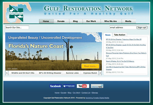 Gulf Restoration Network 海湾重建网络使用Joomla-外贸网站建设专家新龙翻译