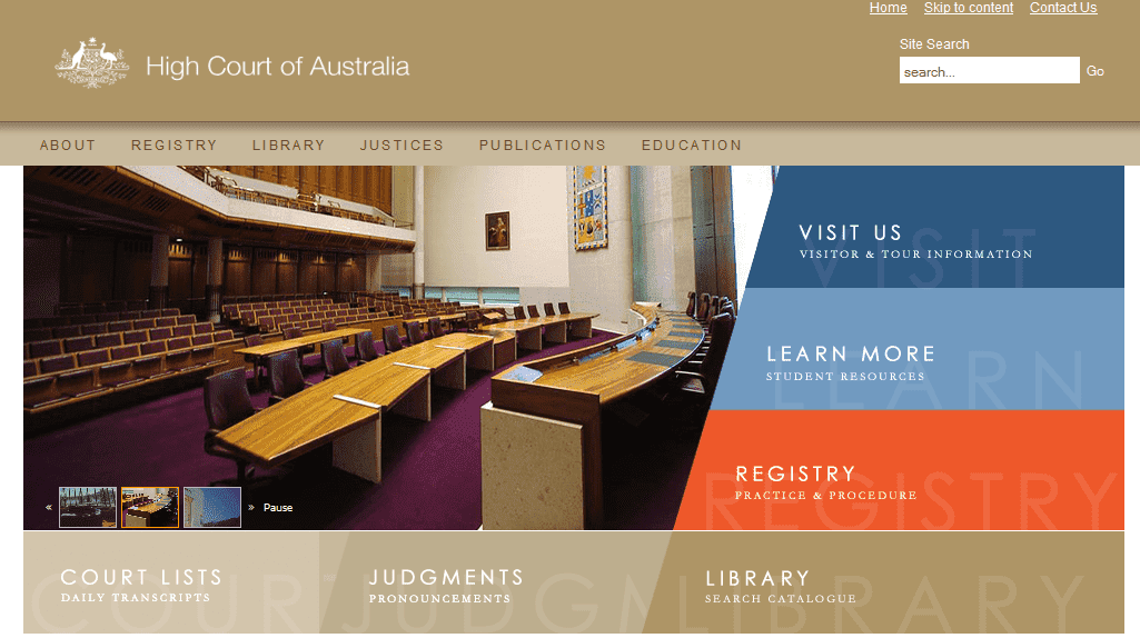 澳大利亚高等法院使用JOOMLA-外贸网站建设专家新龙提供