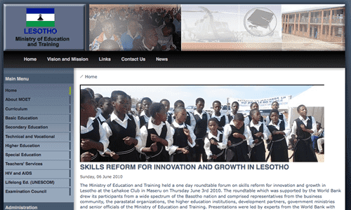 Lesotho Ministry of Education Lesotho Ministry of Education