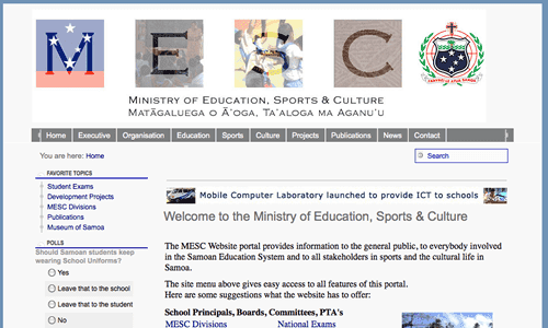 Samoa Ministry of Education Samoa Ministry of Education