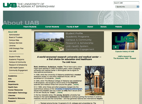 阿拉巴马伯明翰大学使用Joomla—外贸网站建设专家新龙翻译
