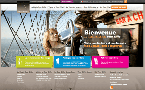 艾菲尔铁塔网站使用JOOMLA-外贸网站建设专家新龙翻译