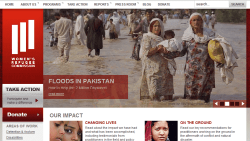 妇女难民委员会网站使用JOOMLA-外贸网站建设专家新龙翻译