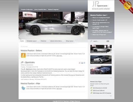 外贸网站建设欣赏-小汽车英文网页设计