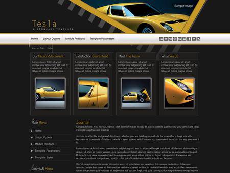 外贸网站建设欣赏-小汽车英文网页设计