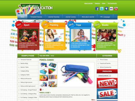 外贸网站建设欣赏-教育培训网页设计