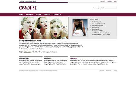 外贸网页设计欣赏-美容美化妆品网站设计