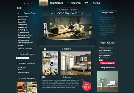 外贸网站建设欣赏-家具家居网站设计