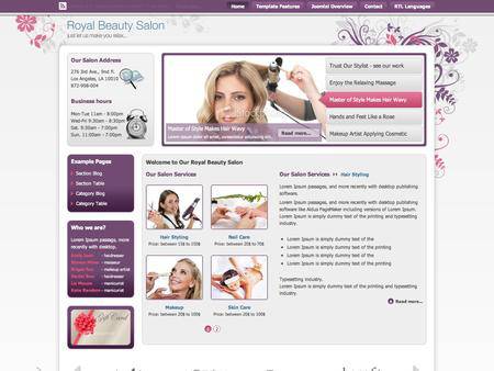 外贸网页设计欣赏-美容美化妆品网站设计