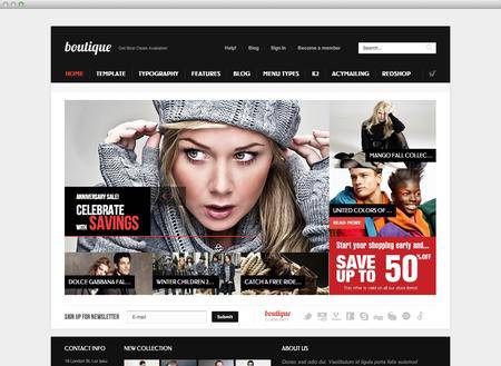 外贸网页设计欣赏-时尚奢侈品网站设计