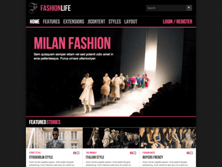 外贸网页设计欣赏-时尚奢侈品网站设计