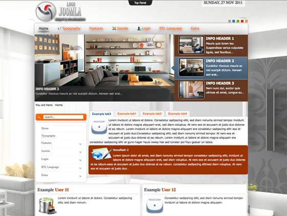 外贸网页设计欣赏-家具家居网站设计