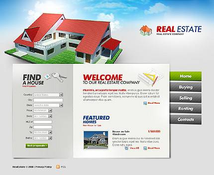 外贸网站建设欣赏-房地产旅馆类网页设计