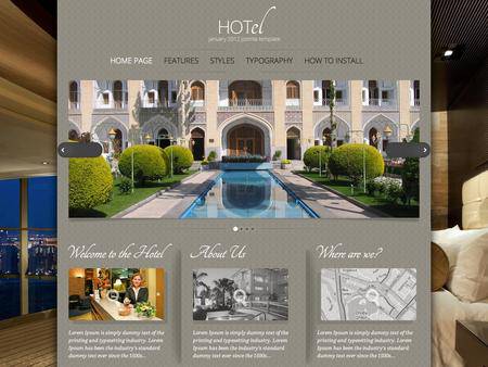 外贸网站建设欣赏-房地产旅馆类网页设计