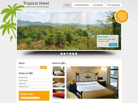 外贸网站建设欣赏-房地产旅馆类网页设计