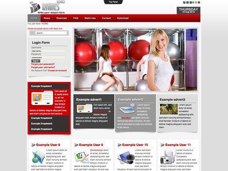 外贸网站建设欣赏-运动类网站网页设计