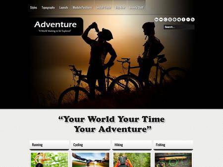外贸网站建设欣赏-运动类网站网页设计