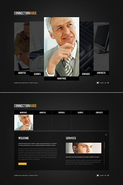 外贸网站建设欣赏-通讯类企业网页设计