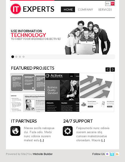 外贸网站建设欣赏-通讯类企业网页设计