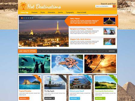 外贸网站建设欣赏-旅游类网站网页设计