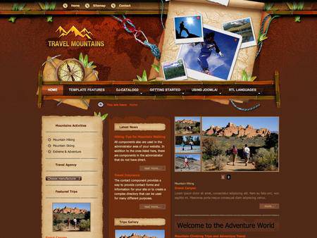 外贸网站建设欣赏-旅游类网站网页设计6