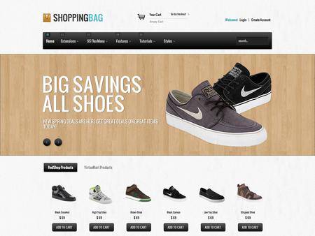 外贸网站建设欣赏-网店设计