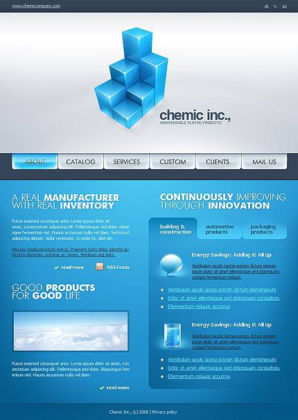 外贸网站建设欣赏-科学技术工程类网页设计