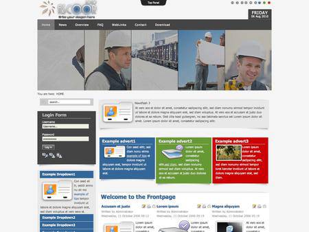外贸网站建设欣赏-科学技术工程类网页设计