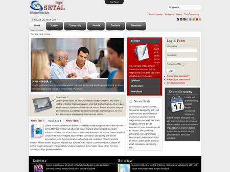 外贸网站建设欣赏-科学技术工程类网页设计