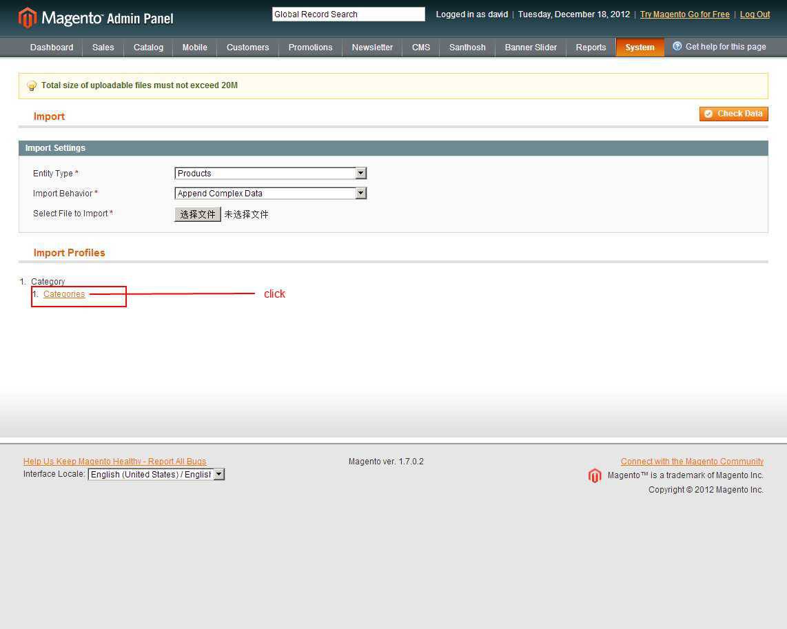 Dashboard-Magento-Admin-System-Import-Export-Import-cat