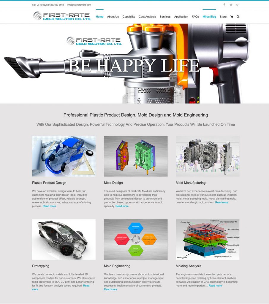 外贸博客营销型网站-福瑞模具