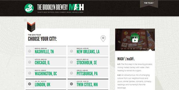 20 Impressive Promotional Website Designs 11 impressive promotional websites brooklynbrewerymash 20 Impressive Promotional Website Designs