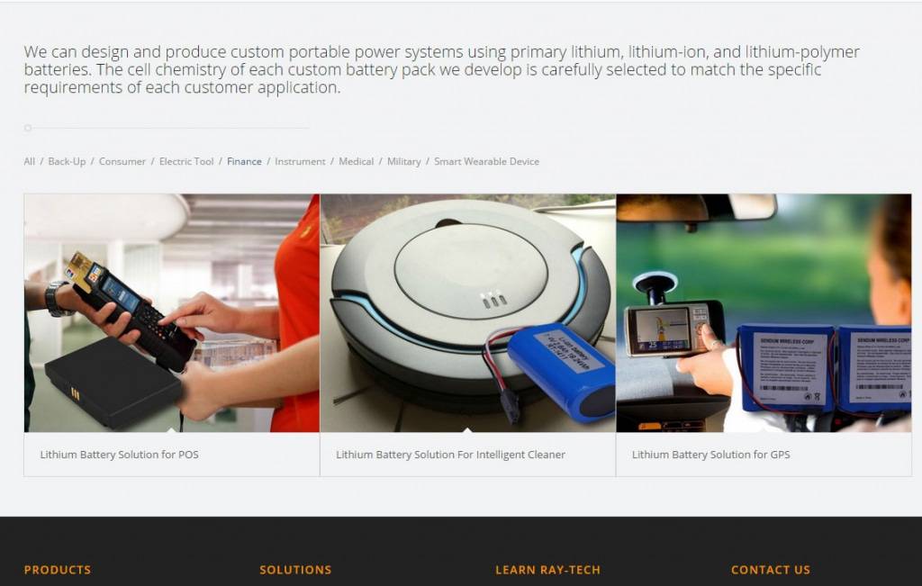 电池企业网站案例展示最新页面效果-营销型网站建设/外贸建站/响应式网站设计——全球优质建站公司新龙是您互联网商业好伙伴！