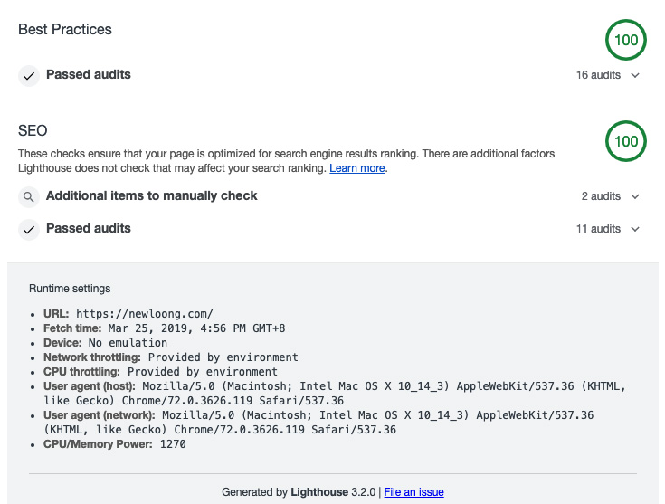 深圳新龙公司官网首页谷歌网页审计结果