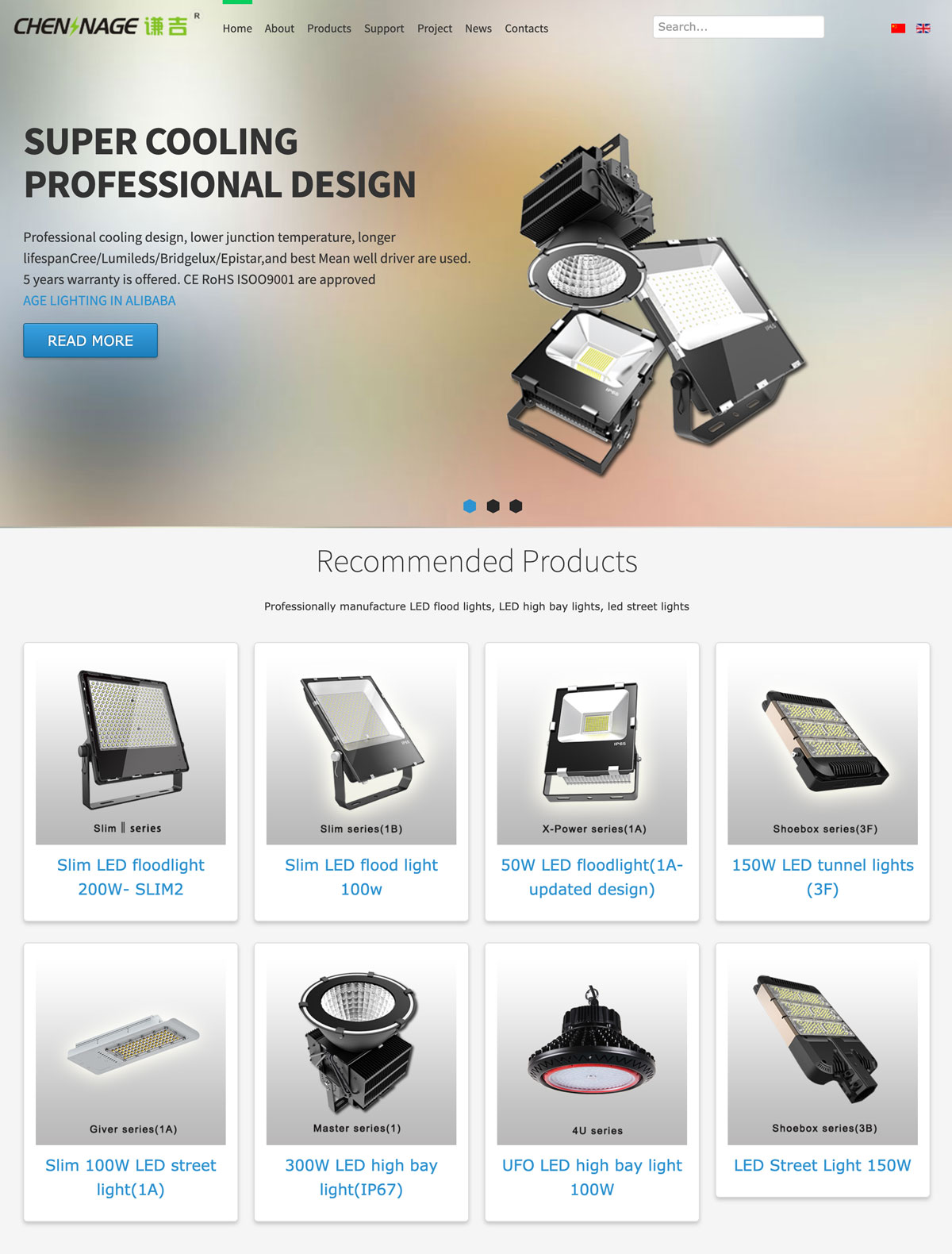 LED外贸企业网站建设