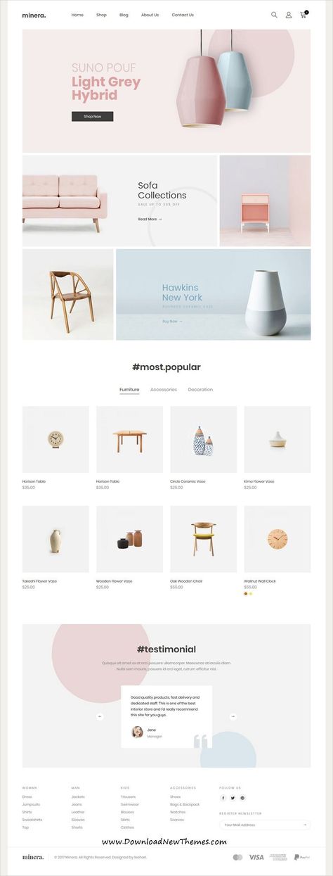 家居用品网页设计