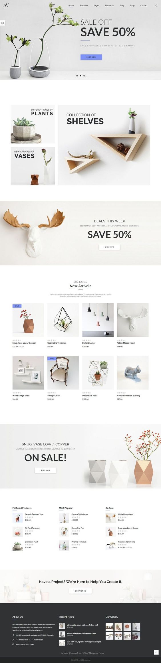 高级感家居网店设计