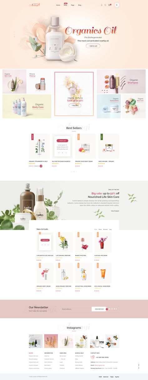 女性化妆品网页设计