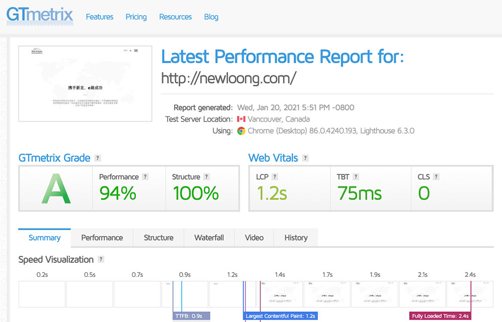 了解网站性能评测工具GTmetrix获得更高客户转化-newloong原创